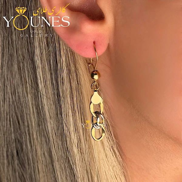 گوشواره طلا عصایی کارتیر لوکس